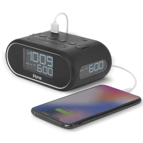 best ihome alarm clock|Bluetooth Alarm Clock with Triple Charging .